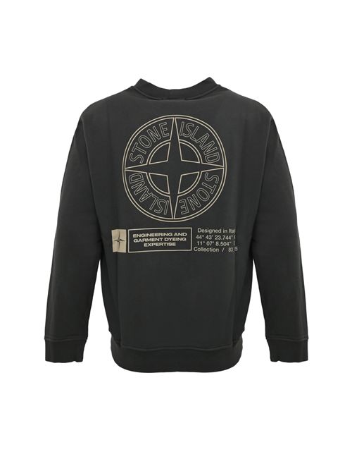Felpa 6100018 in cotone Lead Grey STONE ISLAND | 6100018S0195V0062